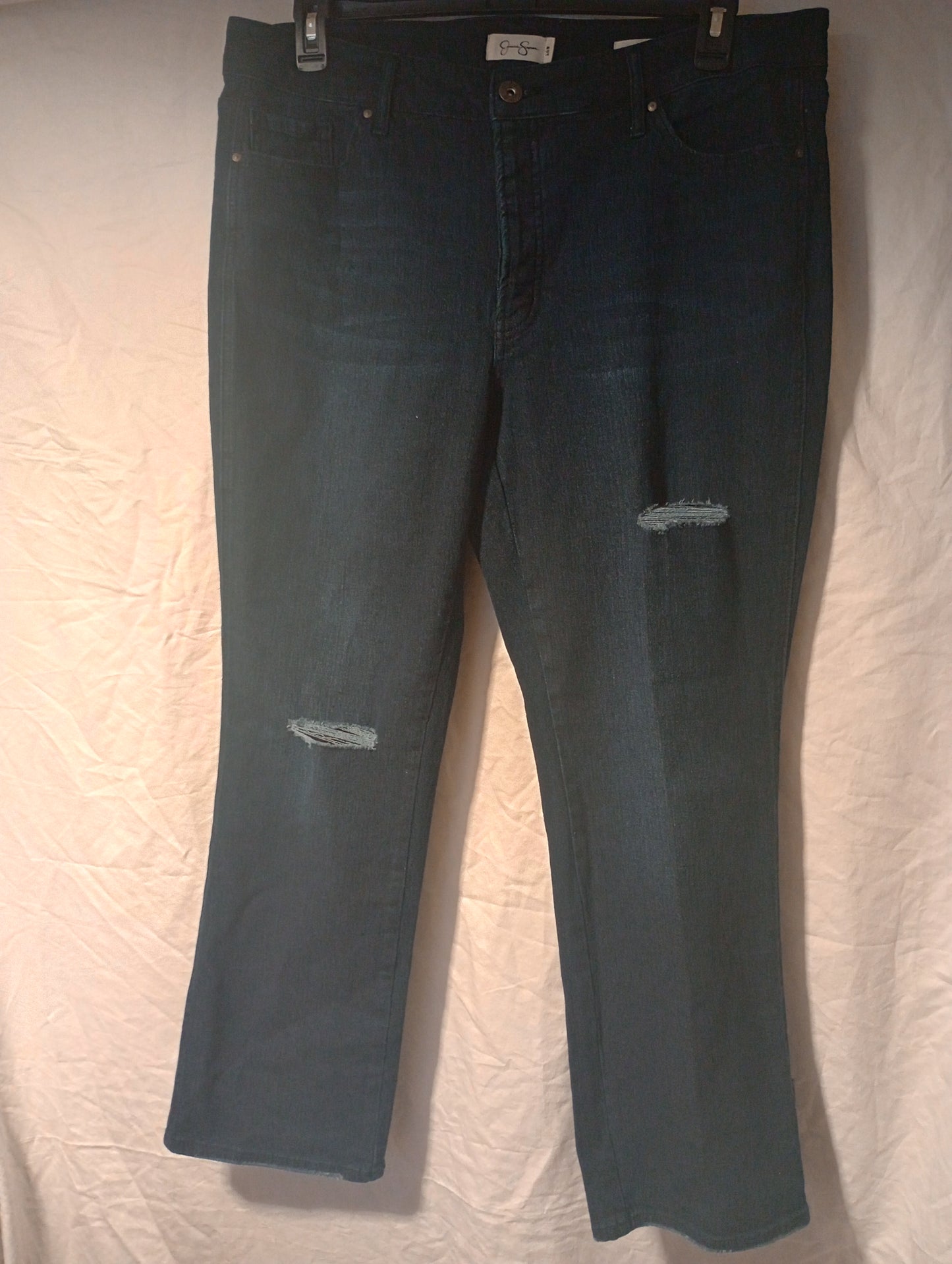 Jessica Simpson Button Fly Flirt Straight Boot Cut Jeans