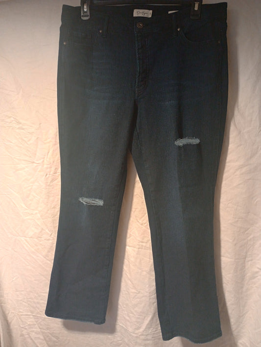 Jessica Simpson Button Fly Flirt Straight Boot Cut Jeans