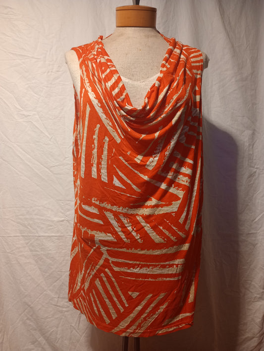 Massimo Dutti Print Hang Neck Sleeveless Top