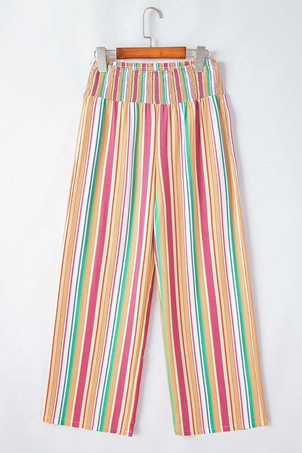 Plus Size Striped Wide Leg Pants