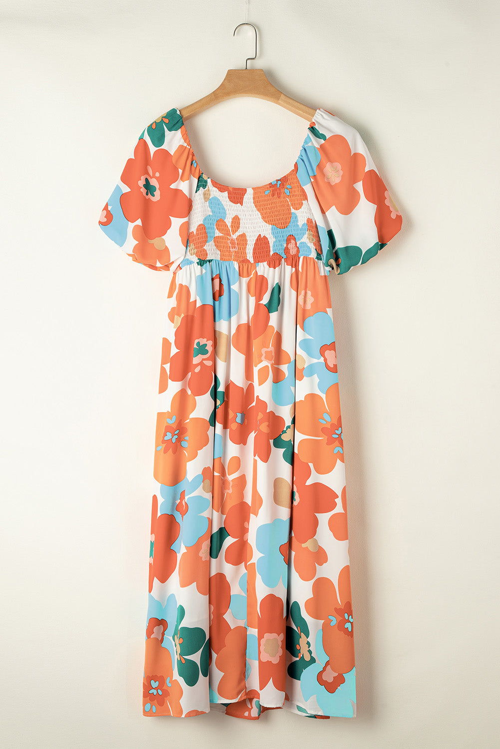 Plus Size Printed Short Sleeve Dress