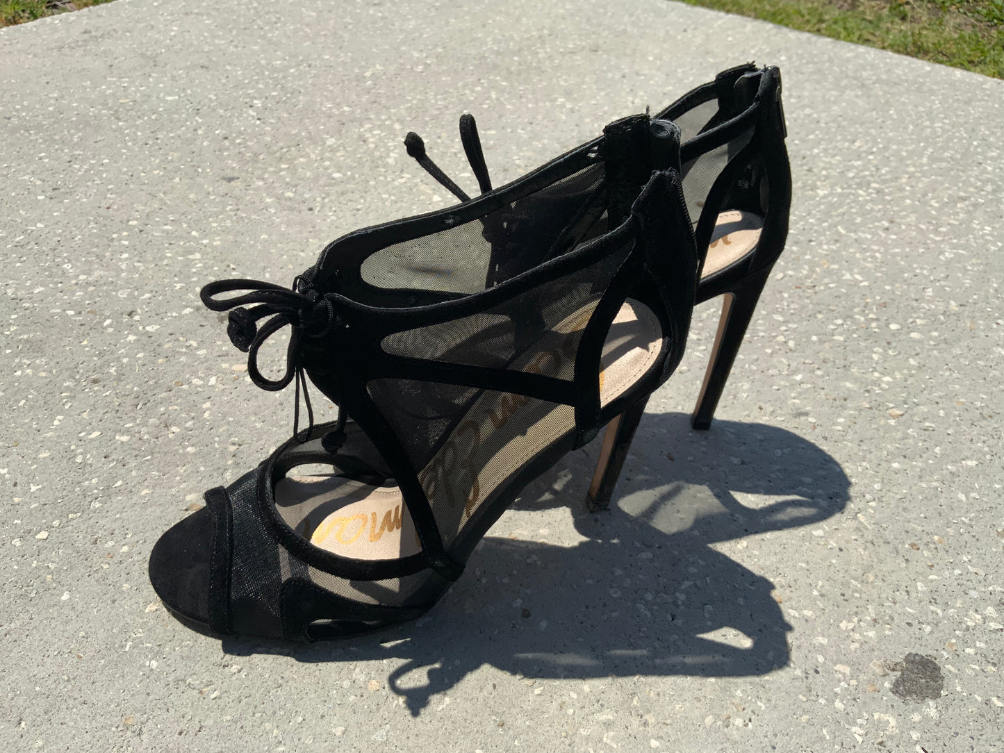 Sam Edelman Pompei Heels in Black Suede