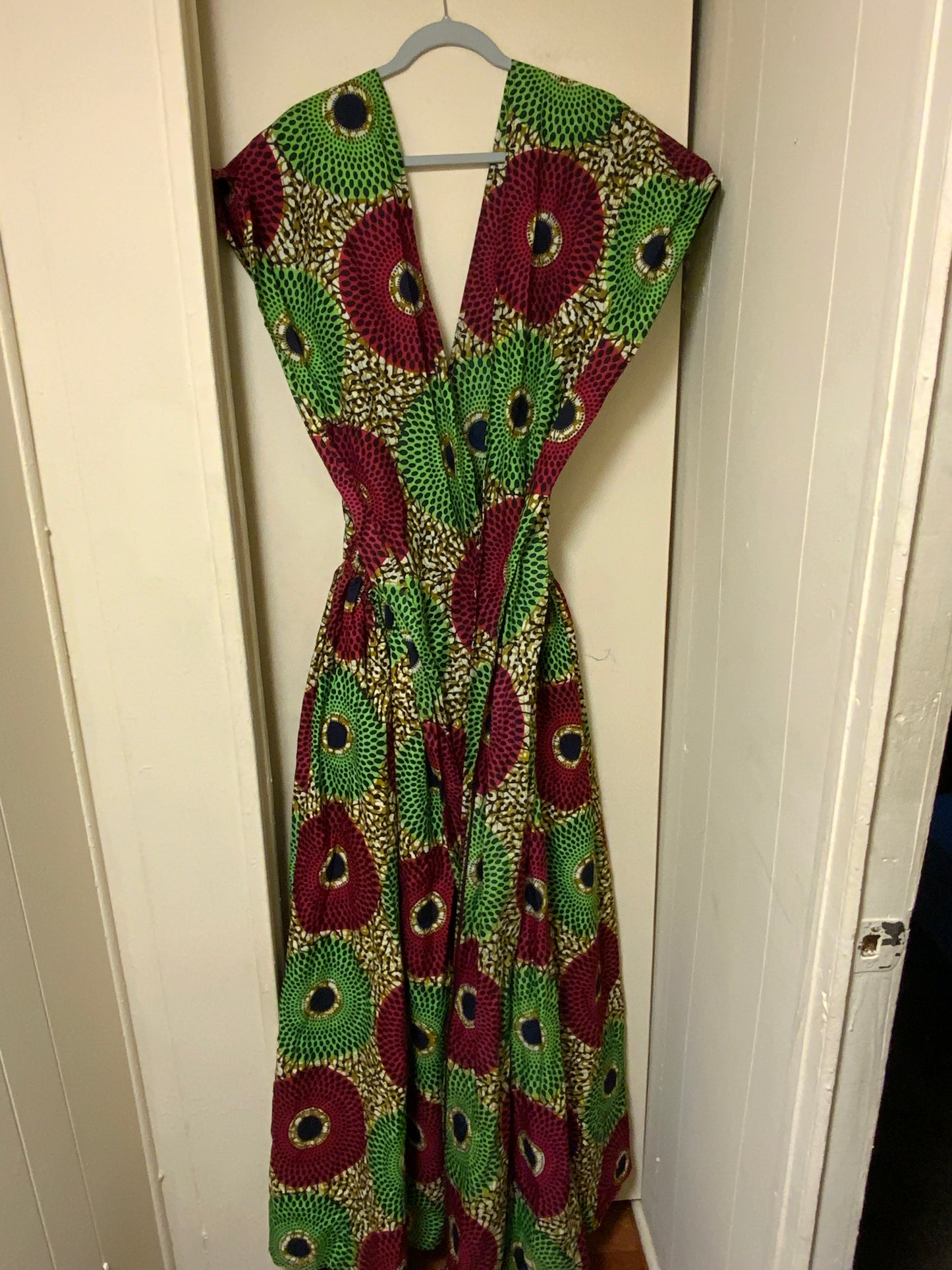 Shenbolen African Printed Boho Casual Dress