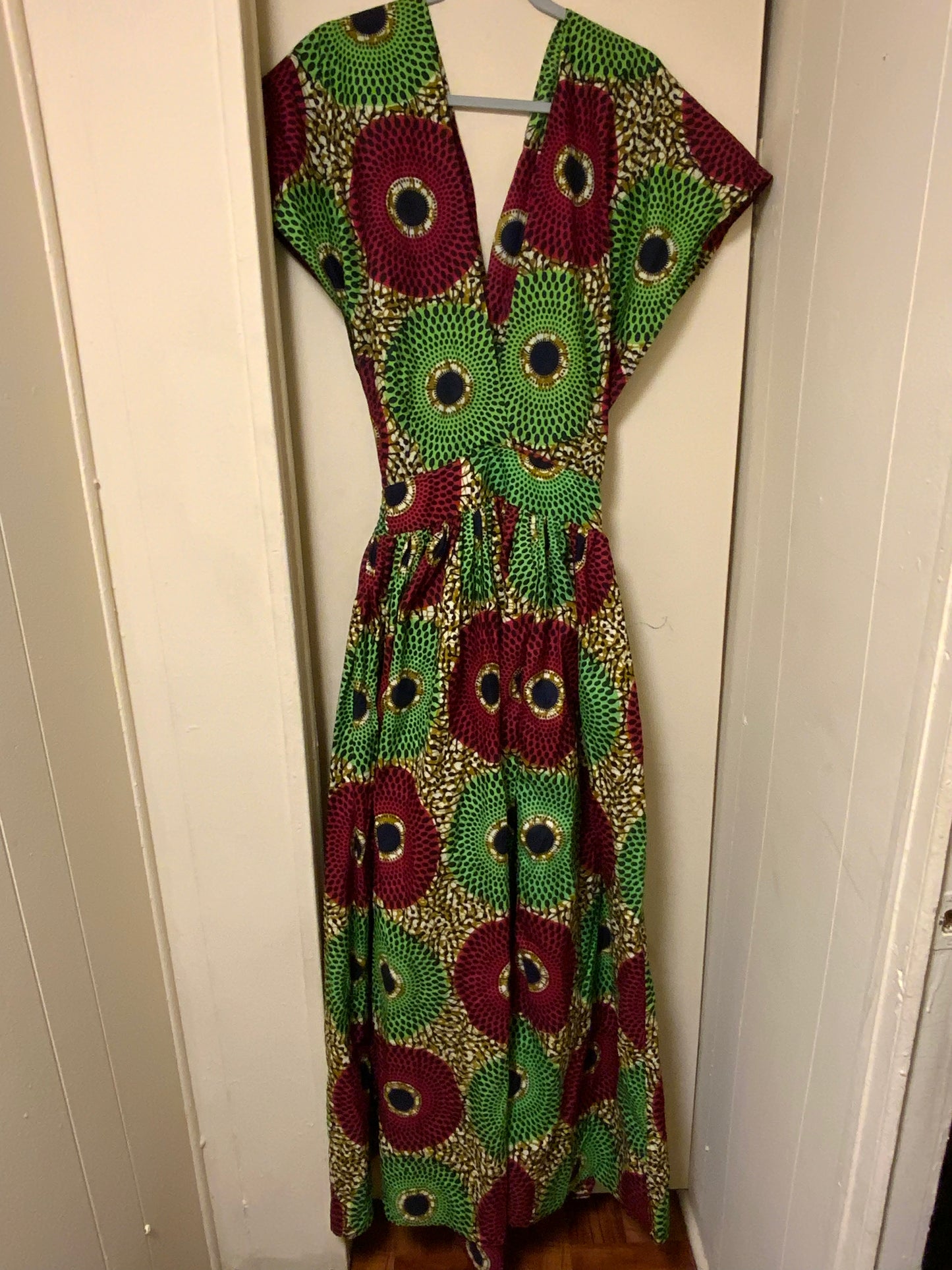 Shenbolen African Printed Boho Casual Dress