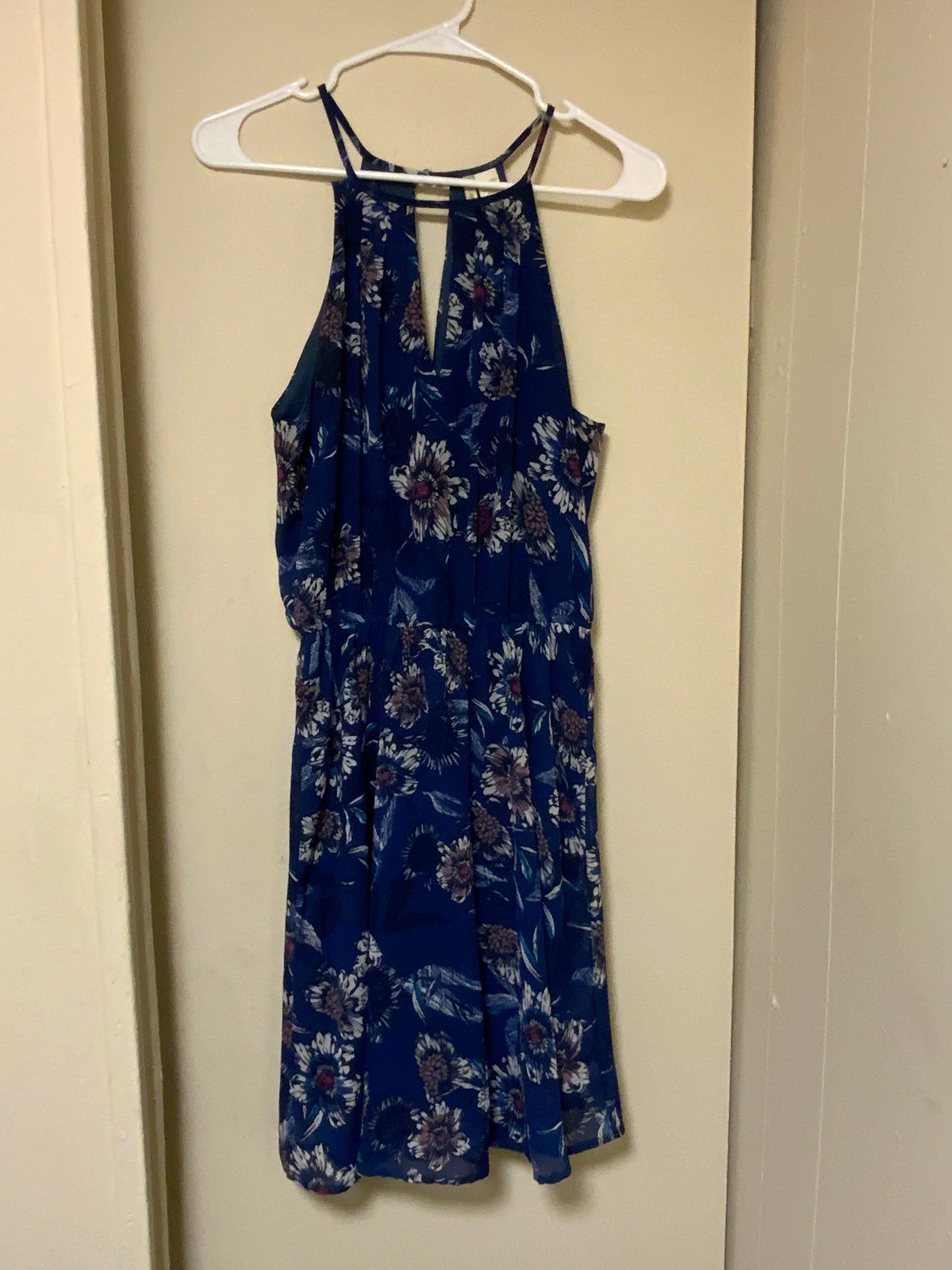 Japna Blue Floral Summer Dress