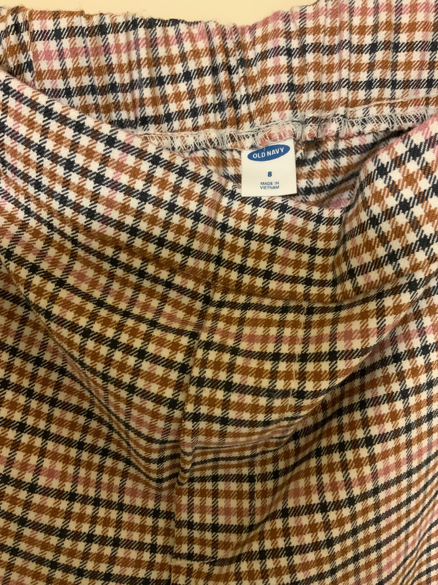 Old Navy High-Waisted Plaid Pants