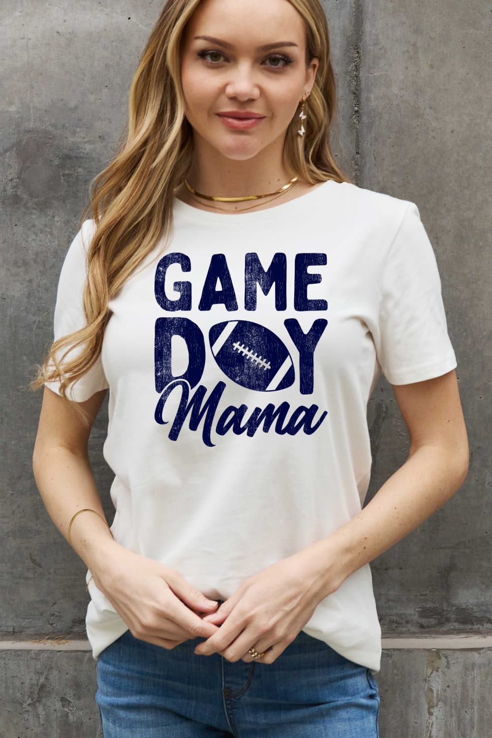 Simply Love Full Size "GAMEDAY MAMA" Graphic Cotton Tee