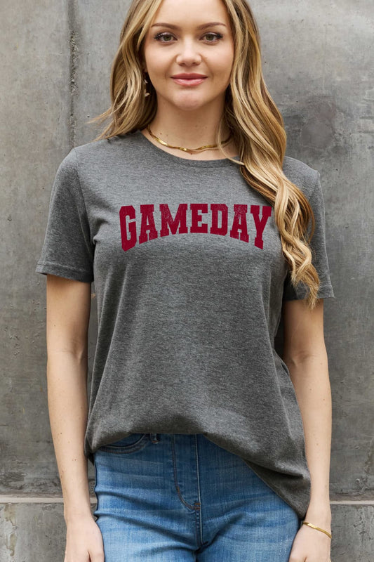 Simply Love Full Size "GAMEDAY" Graphic Cotton Tee