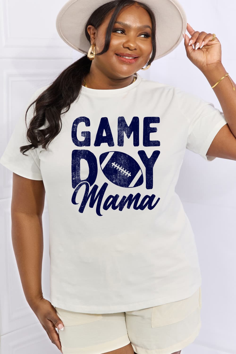 Simply Love Full Size "GAMEDAY MAMA" Graphic Cotton Tee