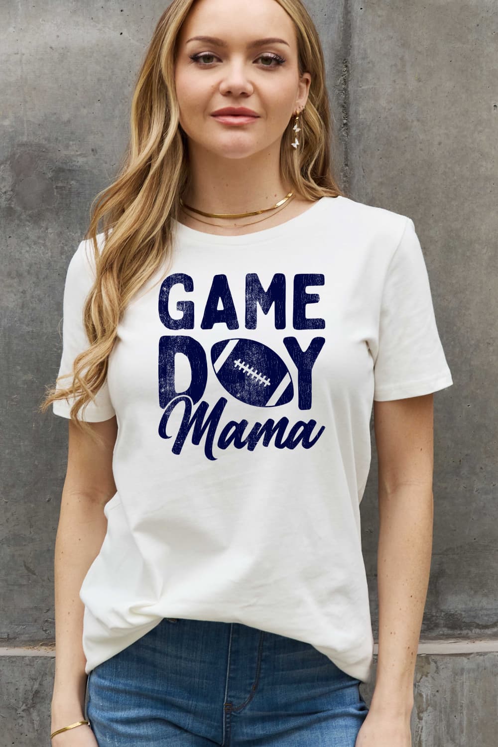 Simply Love Full Size "GAMEDAY MAMA" Graphic Cotton Tee