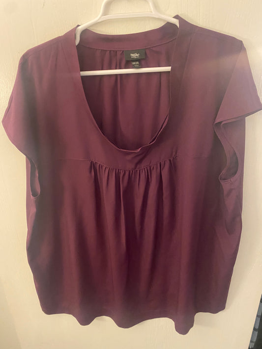 Massimo Dutti Sleeveless Sheer Blouse